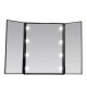UNIQ Vanity Tri-fold Makeup Spegel LED - svart